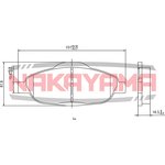 HP8357NY, Колодки тормозные дисковые передние PEUGEOT 308 1.4/1.6 07-