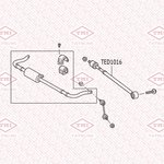 TED1016, Тяга рулевая L/R