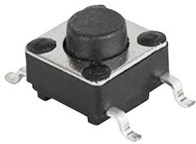 Фото 1/2 1301.9316.24, TACTILE SWITCH, 0.05A, 12VDC, SMD, 160GF