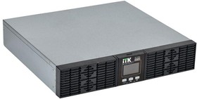 EOR-0001KVA-1-L, Источник бесперебойного питания Online Rackmount 1000 ВА/1000 Вт, однофазный с LCD дисплеем 36VDC без АКБ 2U с рег. з/у