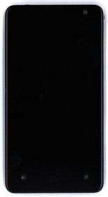 Фото 1/2 Дисплей (экран) в сборе с тачскрином для Nokia Lumia 625 черный с рамкой