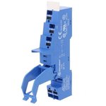 97.P1SPA, 97 5 Pin 250V ac DIN Rail Relay Socket, for use with 46.61 Relay