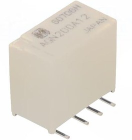 AGN200A12, Signal Relay 12VDC 1A DPDT(10.6x7.4x10)mm SMD