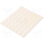 7000051753, Hemispherical PUR Self Adhesive Feet, 11.2mm diameter 19.9mm width