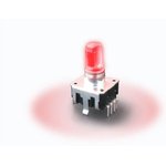 PEL12T-4226F-S1024, Encoders Red/Blue/Green LED Push Switch Flatted