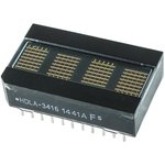 HDLA-3416, LED Displays & Accessories Orange 602nm 1x4 Alphanumeric