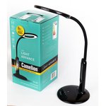 Camelion KD-823 C02 черн.LED (Свет-к наст.,8 Вт,230В, 500лм,сенс, термометр ...