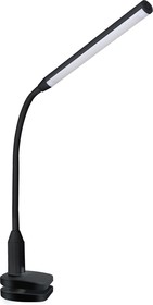 Camelion KD-793 C02 чёрный LED(Свет-к настол,6 Вт,зажим-струбцина, 230В,сенс,4 ур.ярк,4000К)