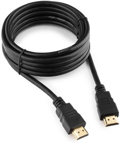 Фото 1/9 Кабель HDMI Cablexpert CC-HDMI4-10, 19M/19M, v2.0, медь, позол.разъемы, экран, 3м, черный, пакет