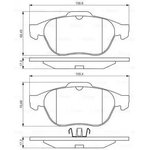 0986495264, Колодки тормозные дисковые Premium 2, передн, RENAULT Grand Scenic II