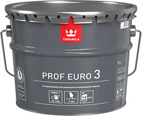 Интерьерная краска PROF EURO 3 глубокоматовая, база A 9л 700009632