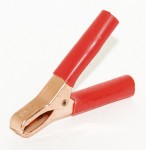 BU-46M-2, Crocodile Clip, Copper Contact, 75A, Red