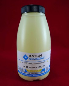 KT-808Y, Тонер для картриджей CE312A Yellow, химический (фл.25г.) Katun фас.Россия