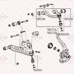 Опора шаровая TATSUMI TEA1038 TOYOTA Land Cruiser 98-