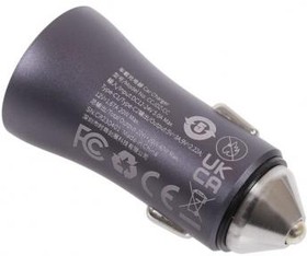 Фото 1/2 (CGJP000013) автомобильная зарядка (от прикуривателя) BASEUS Golden Contactor Max Dual Fast Charger, 2хType-C, 5.0A, 40W (20+20), черный