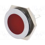 SMFL 22012, Индикат.лампа светодиод, плоский, красный, 12 14ВDC, dотв 22мм
