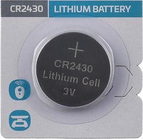 CR2430, Элемент питания литиевый Lithium (1шт) 3В, GoPower | купить в ...