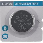 CR2450, Элемент питания литиевый Lithium (1шт) 3В