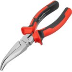 17422, Длинногубцы NICKEL, 180 мм, изогнутые никелированные ...