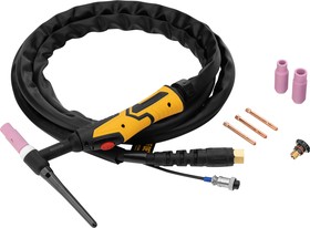 Фото 1/8 93644, Горелка сварочная TIG WP26, разъем 2 пина, 3 метра