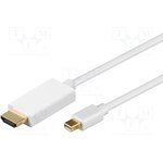 52860, Кабель, DisplayPort 1.1, вилка HDMI, вилка mini DisplayPort, 1м