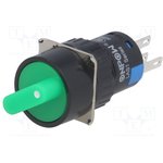 LAS1-AY-11X/21/G/12V, Переключатель: поворотный, Пол: 2, SPDT, 3A/220ВAC, 2A/24ВDC