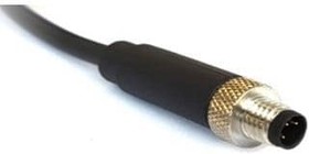 Фото 1/2 PXPTPU08FIM04ACL010PUR, M8 Series, Straight M8 to Unterminated Cable assembly, 1m Cable