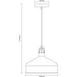 Camelion PL-425L C71 Белый + хром (Светильник подвесной Amsterdam, 1х E27, 60Вт ...