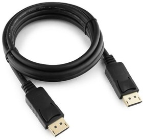 Фото 1/8 Кабель DisplayPort Gembird/Cablexpert CC-DP2-6, v1.2, 1.8м, 20M/20M, черный, экран, пакет
