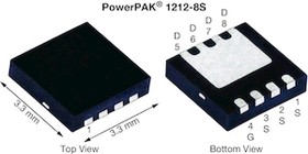 N-Channel MOSFET, 63 A, 80 V, 8-Pin PowerPAK 1212-8S SiSS32ADN-T1-GE3