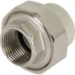 127-0330, Муфта PP-R сер комб разъем Дн20х1/2" ВР VALFEX 10155015Г