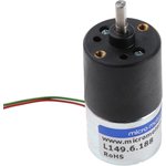 L149-6-188, DC Motor, 27 mm, with Gearbox 188:1 6 VDC