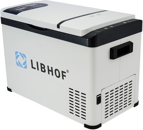 libk30, Автохолодильник 31л 61х40х32см компрессорный 12-24-220V 46W металл, пластик 11.6кг K-30 LIBHOF
