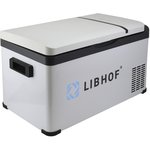 libk26, Автохолодильник 23л 61х33.5х32см компрессорный 12-24-220V 42W металл, пластик 10.7кг K-26 LIBHOF