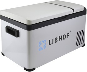 libk26, Автохолодильник 23л 61х33.5х32см компрессорный 12-24-220V 42W металл, пластик 10.7кг K-26 LIBHOF