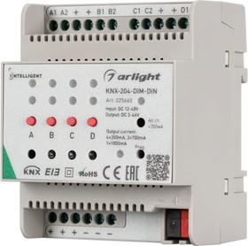 Фото 1/2 Диммер INTELLIGENT KNX-204-DIM-DIN 0 25660