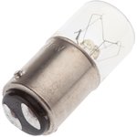 BA15d Indicator Light, Clear, 48 V, 100 mA, 3000h