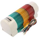 QWTLF-3-24-RAG, Сигнализатор: сигнальная колонна, LED, красный/янтарный/зеленый