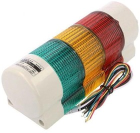 Фото 1/2 QWTLF-3-24-RAG, Сигнализатор: сигнальная колонна, LED, красный/янтарный/зеленый