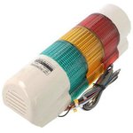 QWTDL-WS-3-24-RAG, Сигнализатор: сигнальная колонна, LED, красный/янтарный/зеленый