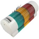 QWTLF-BZ-3-24-RAG, Сигнализатор: сигнальная колонна, LED, красный/янтарный/зеленый