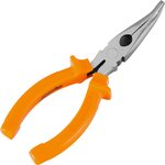 17411, Длинногубцы изогнутые Classic, 160 мм, шлифованные, пластмассовые рукоятки