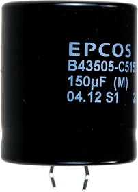 B43505C5157M, 150мкФ 450В 105гр. snap-in d30x35мм
