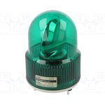 S125R-24-G, Сигнализатор: световой, мигалка вращающаяся, зеленый, S125, 24ВDC