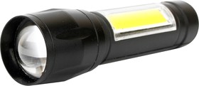 Фото 1/10 Ultraflash E1337 (фонарь аккум. 3,7В, черный, XPE + COB LED, 3 Вт, 3 реж., Micro - USB, бокс)