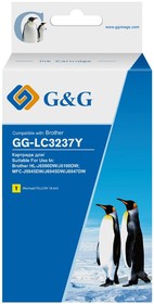 Фото 1/2 Картридж струйный G&G GG-LC3237Y желтый (18.4мл) для Brother HL-J6000DW/J6100DW