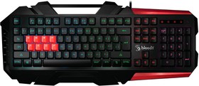 Фото 1/8 Клавиатура A4TECH Bloody B3590R, USB, черный + красный [b3590r (black+red)]