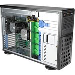 Шасси серверное Supermicro SuperWorkstation 4U Tower 740A-T no CPU(2)3rd Gen Xeon Scalable/TDP 270W/ no DIMM(16)/SATARAID HDD(8)LFF/3x5,25/2