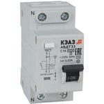 Выключатель автоматический дифференциального тока 2п C 16А 30мА тип AC 4.5кА ...