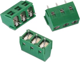 691213710003, 213 Series PCB Terminal Block, 3-Contact, 5mm Pitch, Through Hole Mount, 1-Row, Solder Termination
